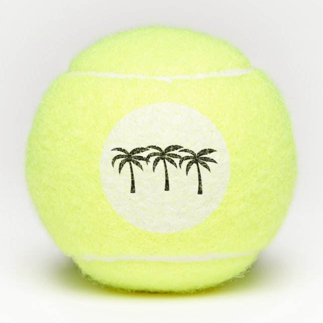 Pelotas De Tenis Palmeras Tropicales (Anverso)