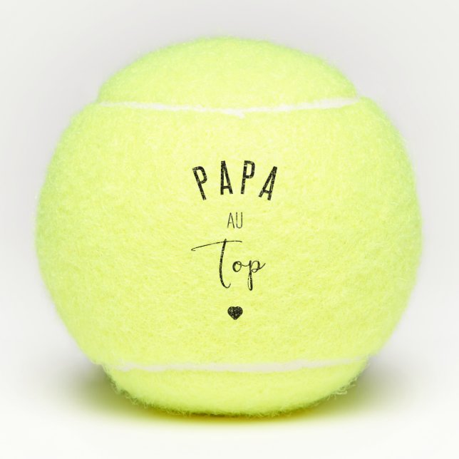 PELOTAS DE TENIS PAPÁ A LA CUMBRE (Anverso)