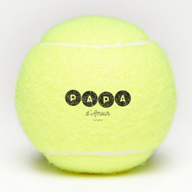 Pelotas De Tenis Papá de amor (Anverso)