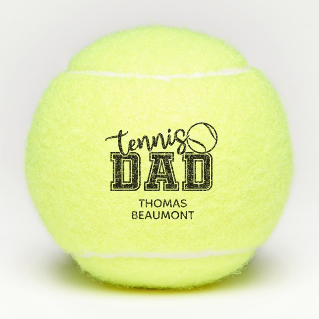 Pelotas De Tenis Papá del Tenis (Anverso)