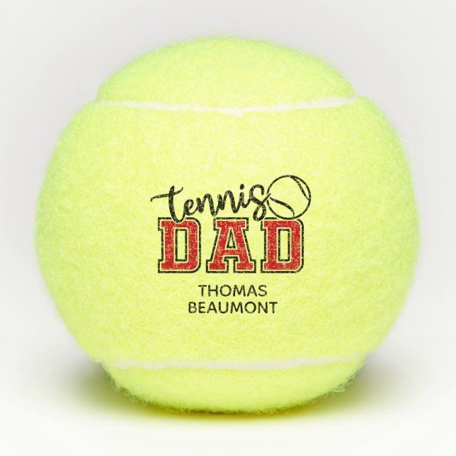 Pelotas De Tenis Papá del Tenis (Anverso)