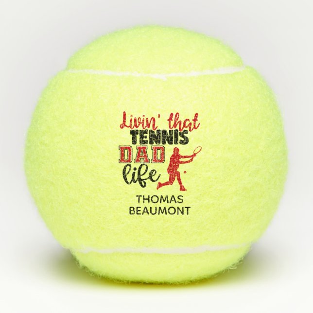 Pelotas De Tenis Papá del Tenis (Anverso)