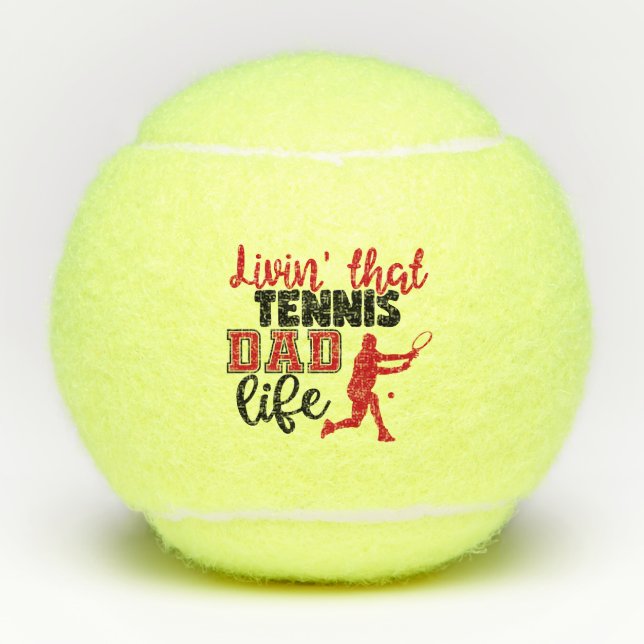 Pelotas De Tenis Papá del Tenis (Anverso)