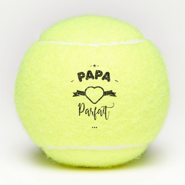 Pelotas De Tenis Papá perfecto (Anverso)