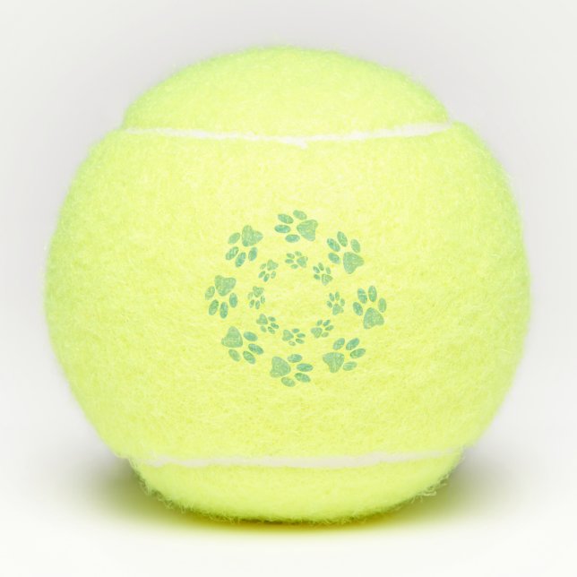 Pelotas De Tenis Pasos de mascotaPelota de tenis (Anverso)