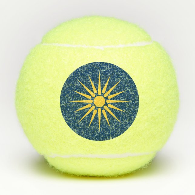 Pelotas De Tenis Patriotic Tennis Ball with Flag of Macedonia (Anverso)