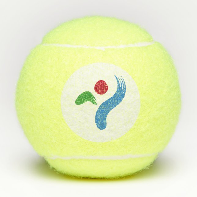 Pelotas De Tenis Patriotic Tennis Ball with Flag of Seoul (Anverso)
