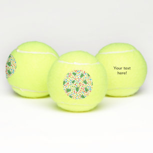 Pelotas De Tenis patrón de árboles de Navidad