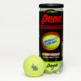 Pelotas De Tenis Pavo Real Con Flores Purpura