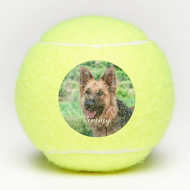 Pelotas De Tenis Perro Lover - Foto Mascota Perro Papá Perro (Anverso)