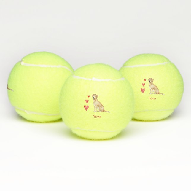 Pelotas De Tenis Perro personalizado recuperador de labrador (Múltiples)