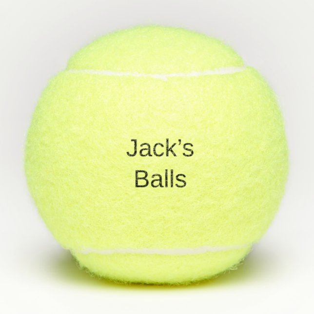 Pelotas de Tenis Personalizadas Divertidas (Anverso)