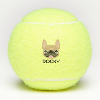 Pelotas de tenis personalizadas para Bulldog Franc