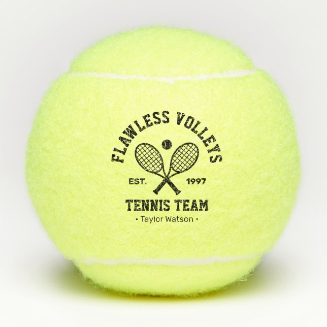Pelotas de Tenis Personalizadas para el Equipo de  (Anverso)