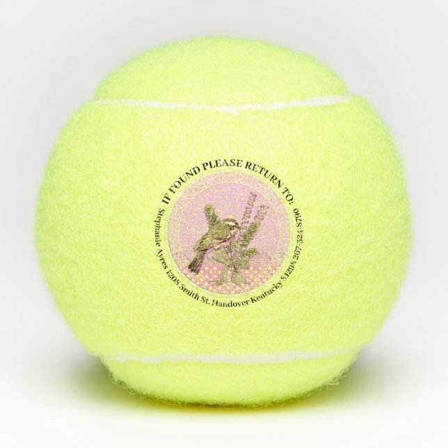 Pelotas De Tenis Personalizado Bird (Anverso)