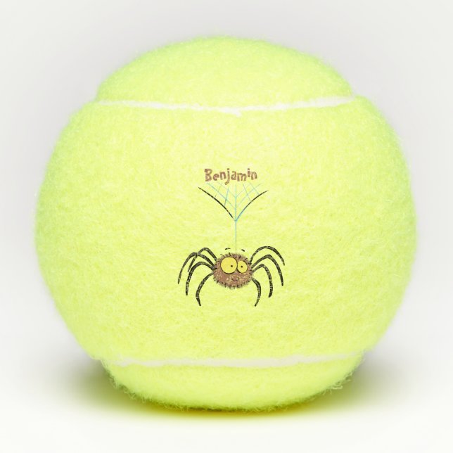 Pelotas De Tenis Personalizado de araña suave y adorable (Anverso)