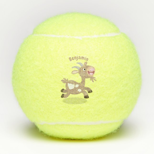 Pelotas De Tenis Personalizado de cabra alegre (Anverso)