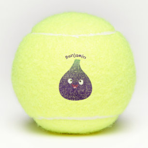 Pelotas De Tenis Personalizado de fruta púrpura feliz