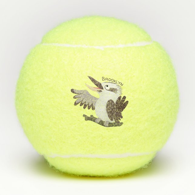 Pelotas De Tenis Personalizado de kookaburra gracioso (Anverso)