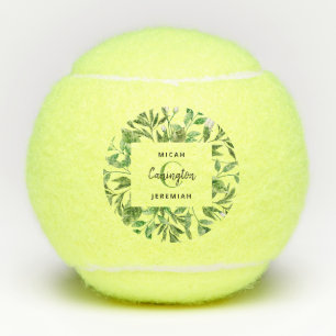 Pelotas De Tenis Personalizado de nombres de Bodas de monograma de