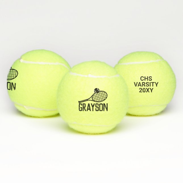 Pelotas De Tenis Personalizado de nombres personalizado (Múltiples)