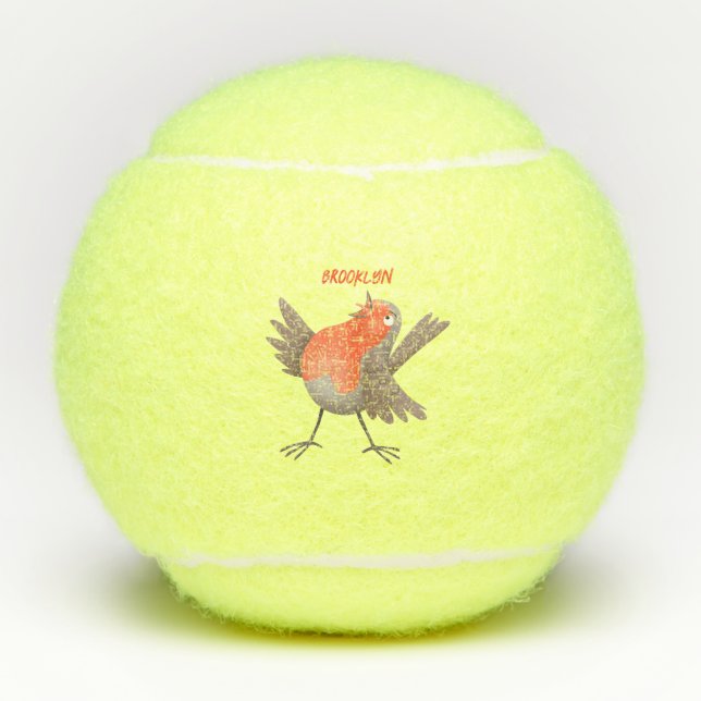 Pelotas De Tenis Personalizado de pájaro de burro canto (Anverso)