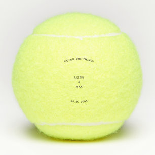 Pelotas De Tenis Personalizado de regalo de compromiso haciendo la 