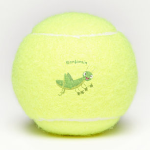 Pelotas De Tenis Personalizado de saltamontes alegre verde