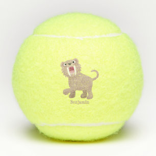 Pelotas De Tenis Personalizado de Smilodon del tigre dientes de Cut