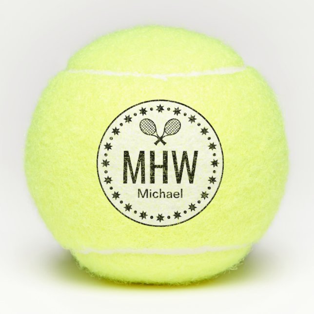 Pelotas De Tenis Personalizado de Star Player (Anverso)