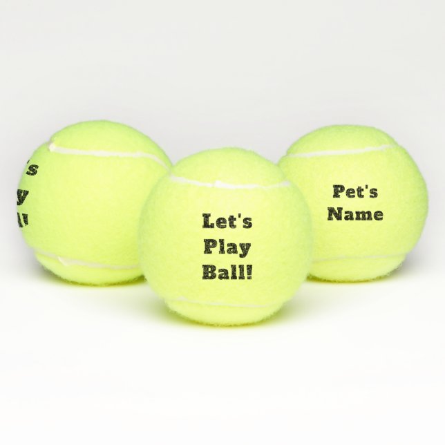 Pelotas De Tenis ¡Personalizado juguemos la bola! Juguete del perro (Múltiples)
