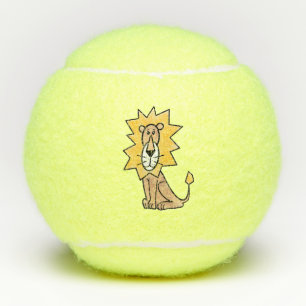 Pelotas De Tenis personalizado lindo león niños retro safari jungla