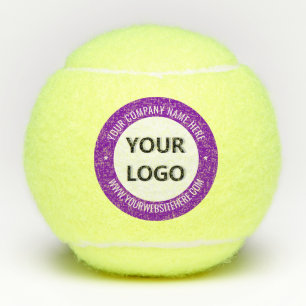 Pelotas De Tenis Personalizado Logotipo Compañía Texto Plantilla de