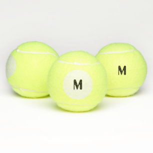 Pelotas De Tenis Personalizado M Monograma Juego Genérico Inicial S