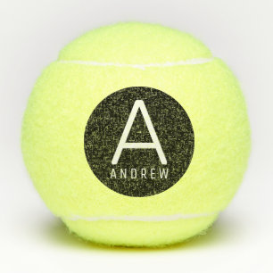 Pelotas De Tenis Personalizado Monogrammed Personalizado de diseño
