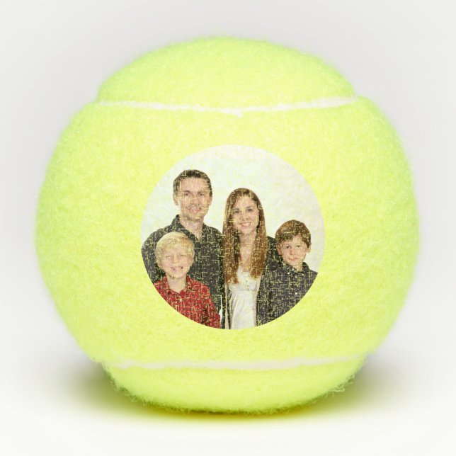 Pelotas De Tenis Personalizado personalizado de la foto (Anverso)