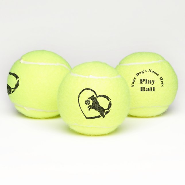 Pelotas De Tenis Personalizado Play Ball (Múltiples)