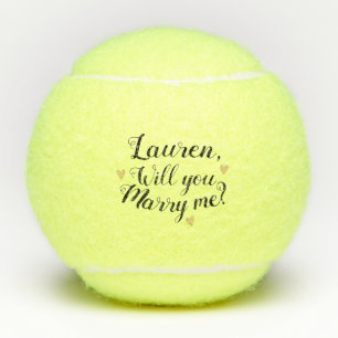Pelotas De Tenis Personalizado ¿Se Casará Conmigo Propuesta