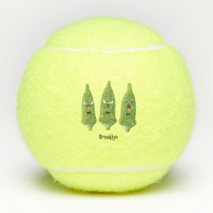 Pelotas De Tenis Personalizado vegetal de okra cantante