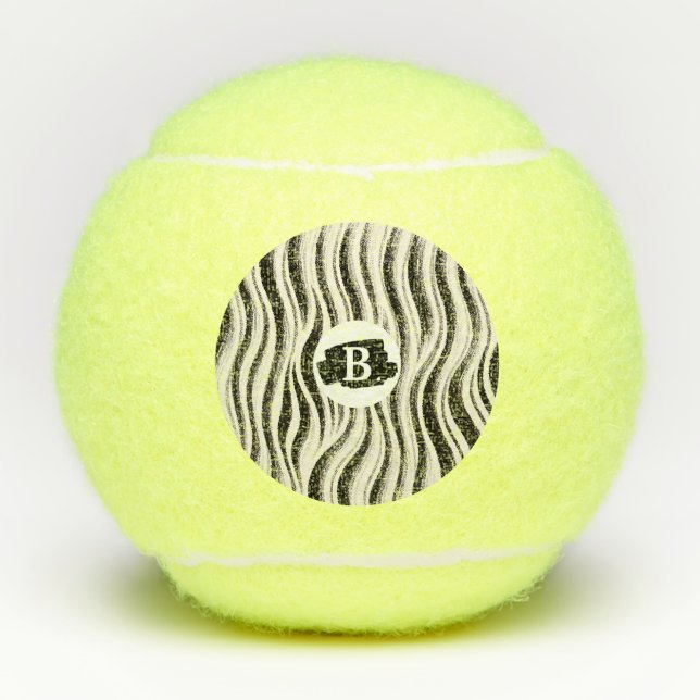 Pelotas De Tenis Personalizado Zebra Stripe Tennis Balls (Anverso)