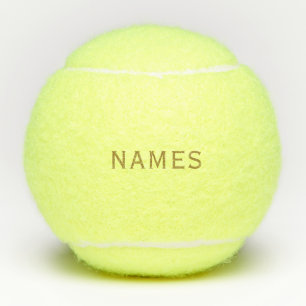 Pelotas De Tenis Personalizados con Apellido o Apodo en Ellos