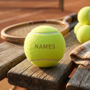 Pelotas De Tenis Personalizados con Apellido o Apodo en Ellos