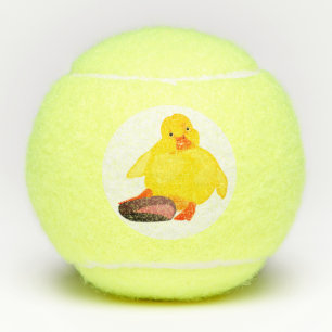 Pelotas De Tenis Piel de tenis de pato amarillo - Personalizable