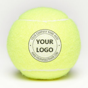 Pelotas De Tenis Plantilla de texto de logotipo de negocio de marca