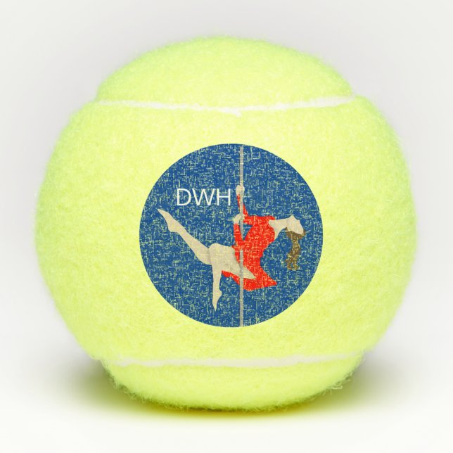 Pelotas De Tenis Pole Fitness (Anverso)