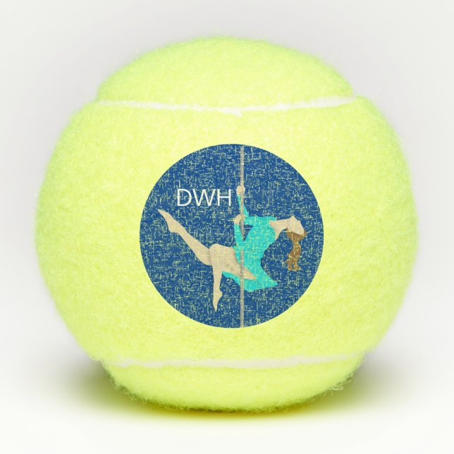 Pelotas De Tenis Pole Fitness (Anverso)