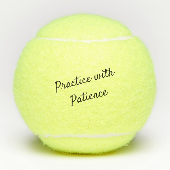Pelotas De Tenis Práctica con paciencia (Anverso)
