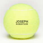 Pelotas De Tenis Primer apellido Monograma moderno Tenni personaliz<br><div class="desc">Bolas de tenis Penn personalizadas impresas con nombre y apellido personalizado o texto con un moderno y simple tipo de letra monograma de tenis. Cualquier jugador de tenis apreciaría el minimalista y elegante aspecto de estas bolas de práctica monogramadas.</div>