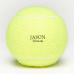 Pelotas De Tenis Primer y último nombre personalizado<br><div class="desc">Tipografía de nombre y apellido.</div>