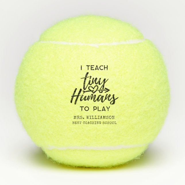 Pelotas De Tenis Profesor de entrenador deportivo personalizado (Anverso)